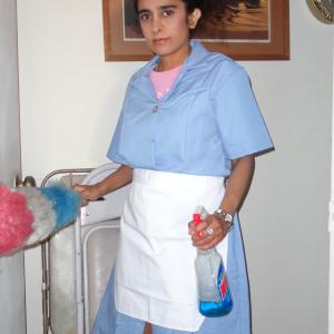 SANJINI AS A HOUSE CLEANING WOMAN