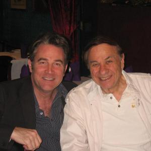 Andy Clemence at lunch with his friend and legendary Disney composer Richard Sherman at Hollywood's famous Magic Castle.