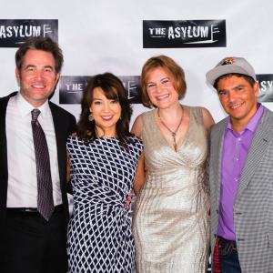 At the Red Carpet Premiere of SUPER CYCLONE with actress MingNa director Liz Adams and actor Nick Turturro  in West Hollywood