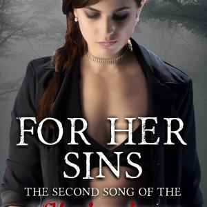 Original cover for the novel For Her Sins part of the Shadowdance saga Model  Anastasia Wolff