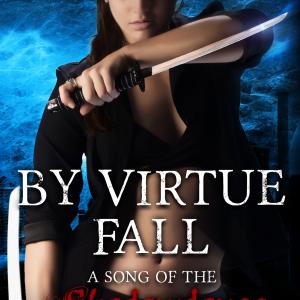 Original cover to the novel By Virtue Fall part of the Shadowdance saga Model  Anastasia Wolff