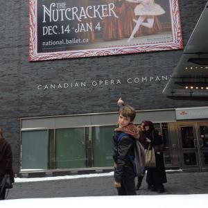 Dancing the role of Misha in the National Ballet of Canadas The Nutcracker