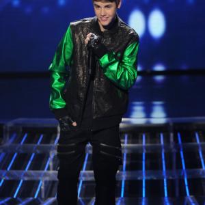 Still of Justin Bieber in The X Factor 2011