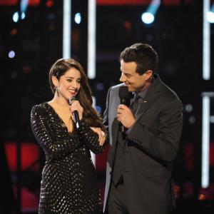 Still of Carson Daly and Lindsey Pavao in The Voice 2011