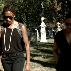 Still of Ayo Robinson and Justine Hall in ASCENSIONI am not my mother 2015