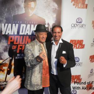 With the legend Aki Aleong at The pound of Flesh premiere. 2015
