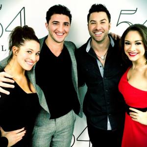 Broadway Records' Samson&Delilah concept album release party at 54Below-Broadway's Supper Club Dominick LaRuffa Jr, Ace Young, Diana Degarmo, Emily Collins
