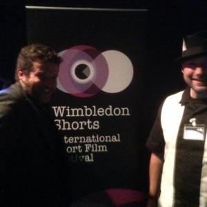 Reg Length and Andrew Elias at the premiere of Lifes a Bench