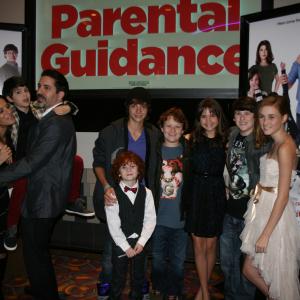 Bailee Madison, Mackenzie Lintz, Kyle Breitkopf, Cade and Blake Jones, Joshua Rush and Mavrick Moreno at the Parental Guidance Screening
