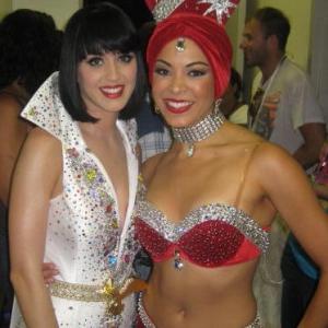 With Katy Perry after performing on American Idol as a back up dancer for her song Waking Up In Vegas May 2009