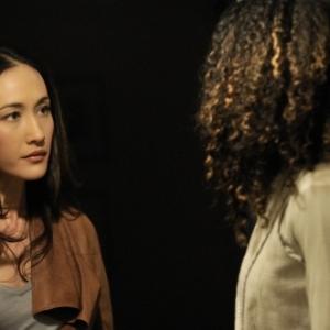 Still of Maggie Q and Christina Marie Moses in Nikita 2010