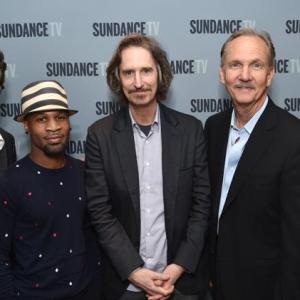 Aden Young Johnny Ray Gill Ray McKinnon Michael ONeil  JD Everdeen attends the SundanceTV luncheon and panel with the creators and cast behind their scripted original series Rectify