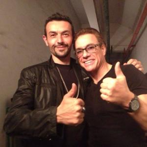 Philippe Joly with Jean-Claude Van Damme in Pound of Flesh