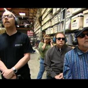 Still of Adam Savage in MythBusters 2003