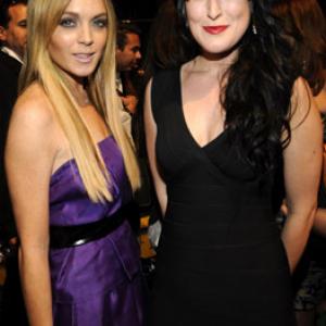Lindsay Lohan and Rumer Willis at event of 2008 MTV Movie Awards 2008