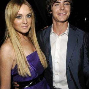 Lindsay Lohan and Zac Efron at event of 2008 MTV Movie Awards 2008