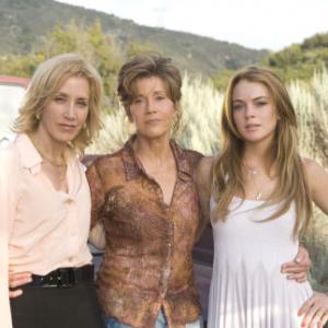 Still of Jane Fonda, Felicity Huffman and Lindsay Lohan in Georgia Rule (2007)