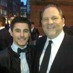 LR Producers Josh Wood and Harvey Weinstein during the 54th BFI London Film Festival at the Vue West End on October 22 2010 in London England