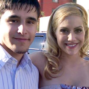 (L-R) Josh Wood and Brittany Murphy