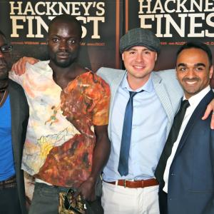 Marlon G Day Enoch Frost Nate Wiseman and Raj Sharma at the Hackneys Finest premier