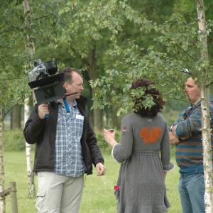 Martin Beek at the set of Vrije Val Birth of a Song