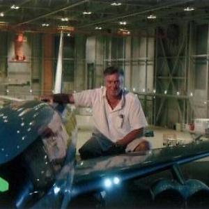 Steve Begg with Skyfleet miniature jet on Casino Royale