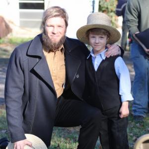 Wyatt with Burgess Jenkins who plays his father in The Shunning