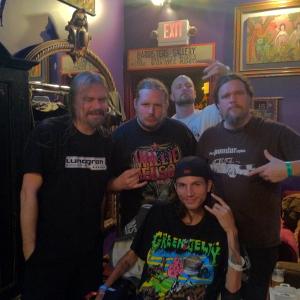 backstage with Meshuggah