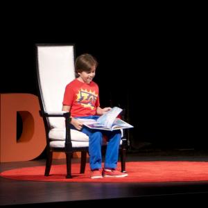 Gabes TED Talk on Storytelling wSAG BookPals Reading Jim Carreys Book