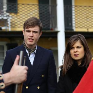 Still of Amy Hoggart and Ed Gamble in Almost Royal (2014)