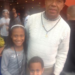 Alysah Pizarro & Giovanni Pizarro with God Father Russell Simmons