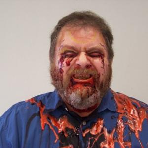 James Norgard in makeup for Nation Undead