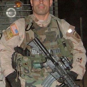 Christopher Loverro serving in Iraq