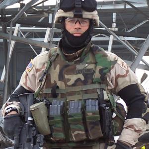 Christopher Loverro serving in Iraq.