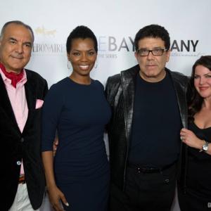 Victorino Noval attends the premiere party for The Bay with Samir Mahallawy and actresses Vanessa Williams and Kira Reed Lorsch