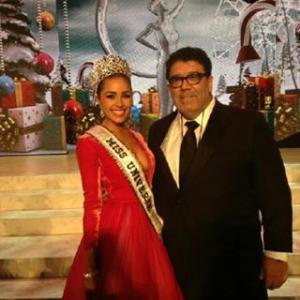 Victorino Noval with Miss Universe