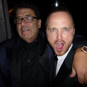 Producer Victorino Noval and Emmy Award Winning Actor Aaron Paul at the 2014 Golden Globe Awards