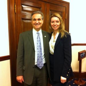 In the field with Senator Kevin Meyer RAlaska at the Chambers of the Speaker of the House
