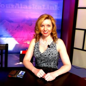 On set hosting Alaska Political Insider