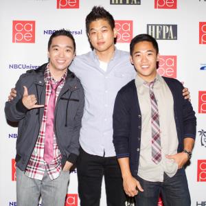 With Ki Hong Lee and Hymnson Chan at the CAPE New Writers Awards