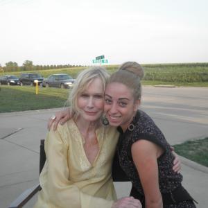 Samantha Tuffarelli with Academy Award Nominee Sally Kellerman on set of A Place for Heroes