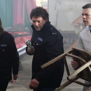 Still of Richard Coyle Russell Tovey and Ruth Bradley in Grabbers 2012