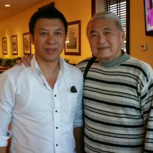 With actor Alvin Ing who played Chun in Hawaii musical 13 Daughters