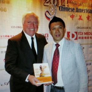 With writer Kenneth Hemming at the 10th Chinese American Film Festival to show Glenns new book Lei of Memories