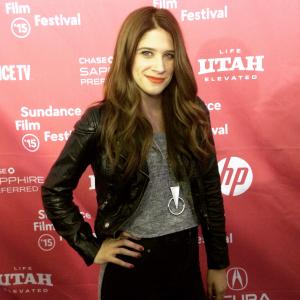 Amy Huckabay at the Sundance premiere of Advantageous