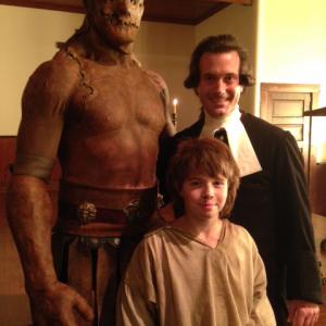 On set of Sleepy Hollow with The Golem  The Priest