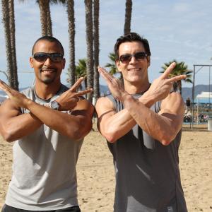 Brent and Tony Horton of P90X - here's the P90X2 sign! Get some!