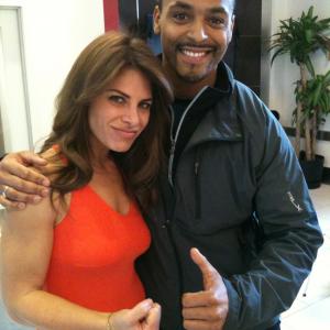Hanging with Jillian Michaels at the Marilyn Denis Show