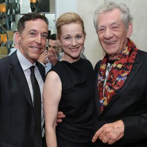 Laura Linney Ian McKellen and Steve Schoch at event of Mr Holmes 2015