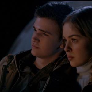 Sarah Dugdale and Burkely Duffield in Supernatural Party On Garth